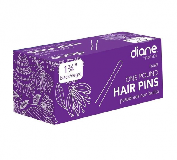 Diane Hair Pins 1 3-4 Black 1 Pound D469